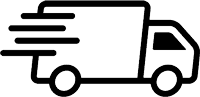 delivery truck icon.